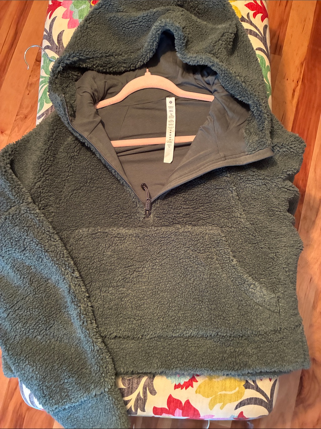 Lululemon Athletica Men's Half-Zip Sherpa Hoodie - Olive